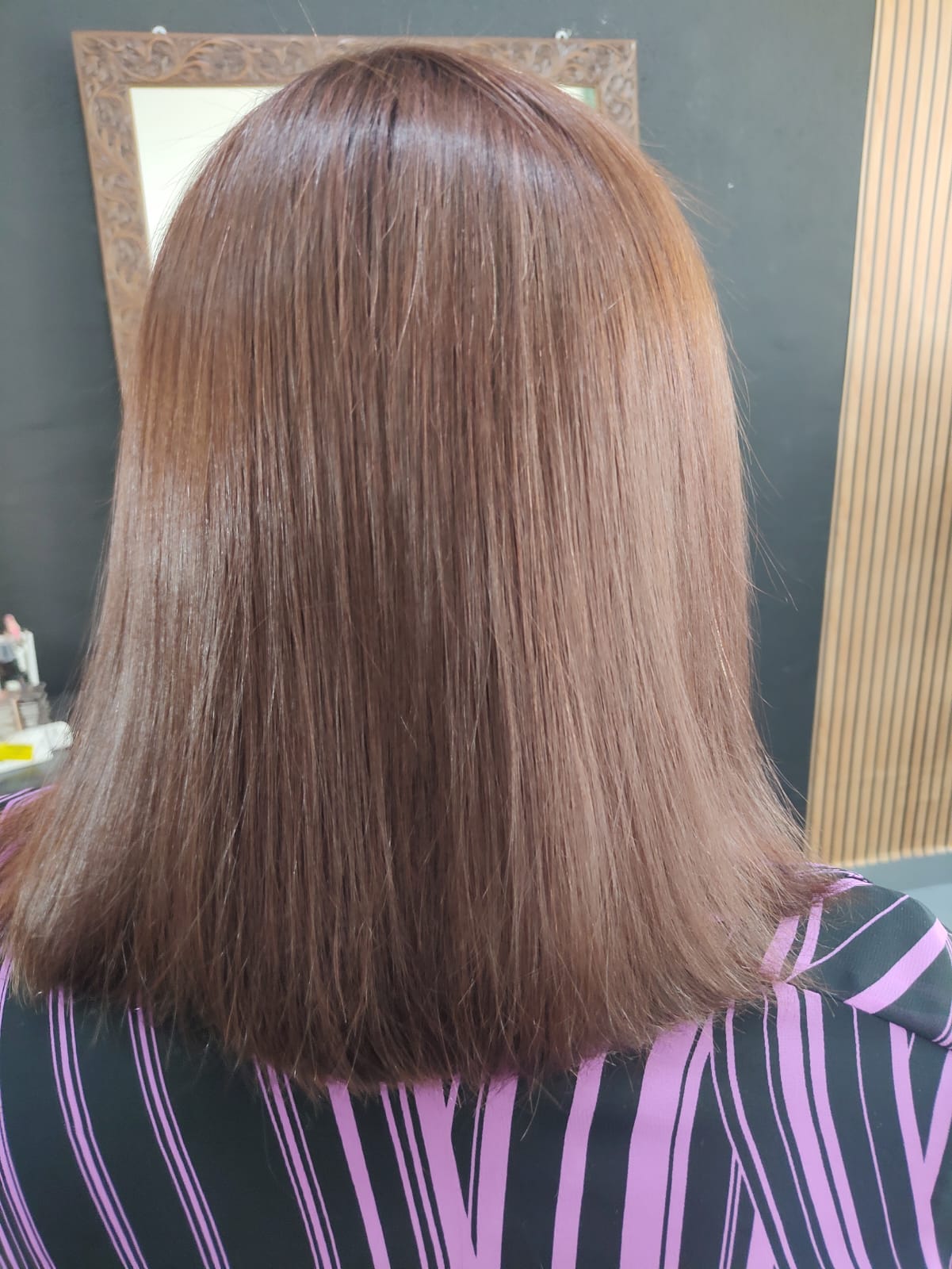 Aplicação de tintura