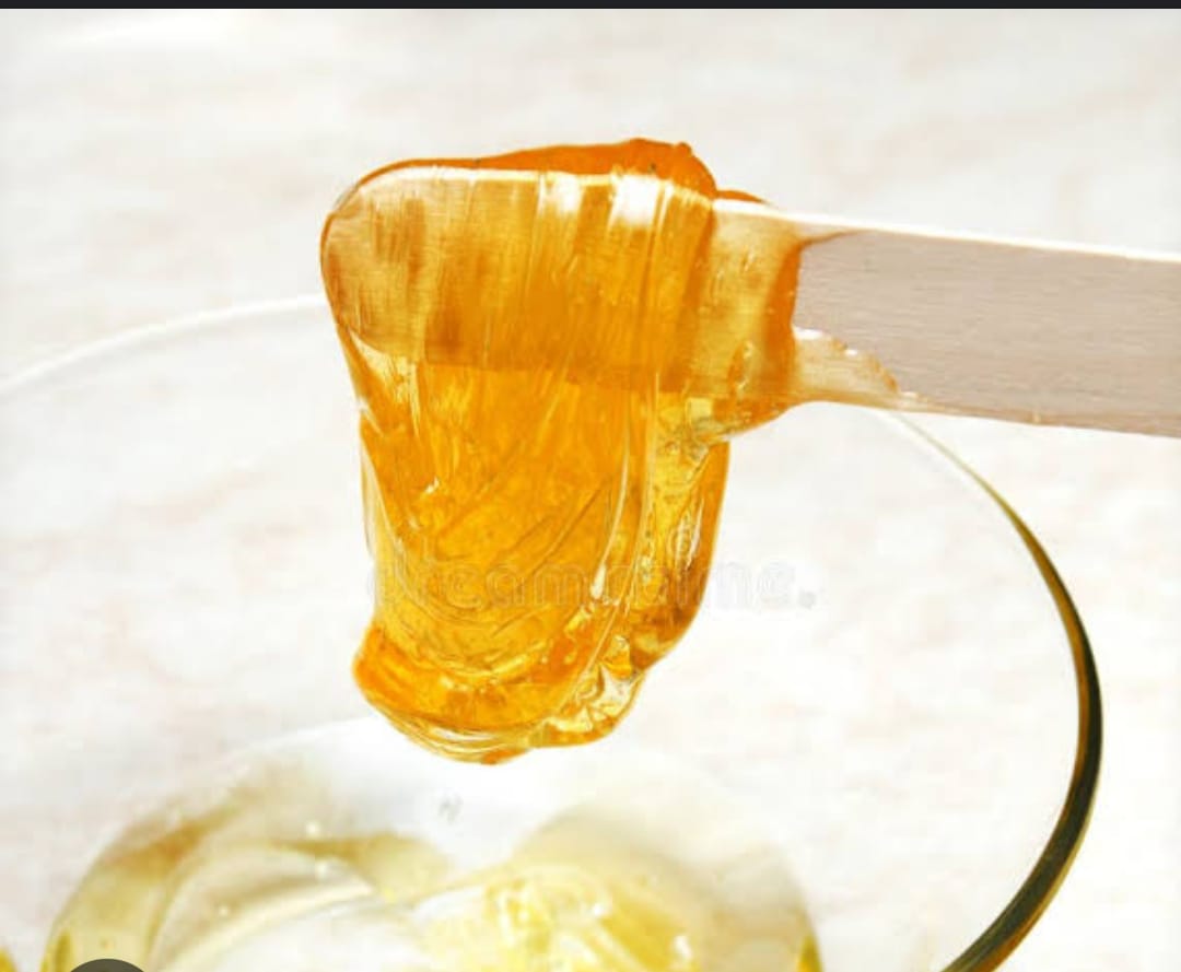 Depilação com cera.